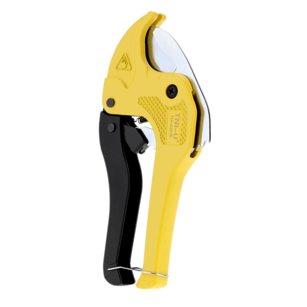 Brand TNI U TU 6301E Dual Colors Pipe Cutter Handle Cutting Tool Ratcheting PVC Pipe Cutter Plier Plastic Pipe and Tubing Cutter