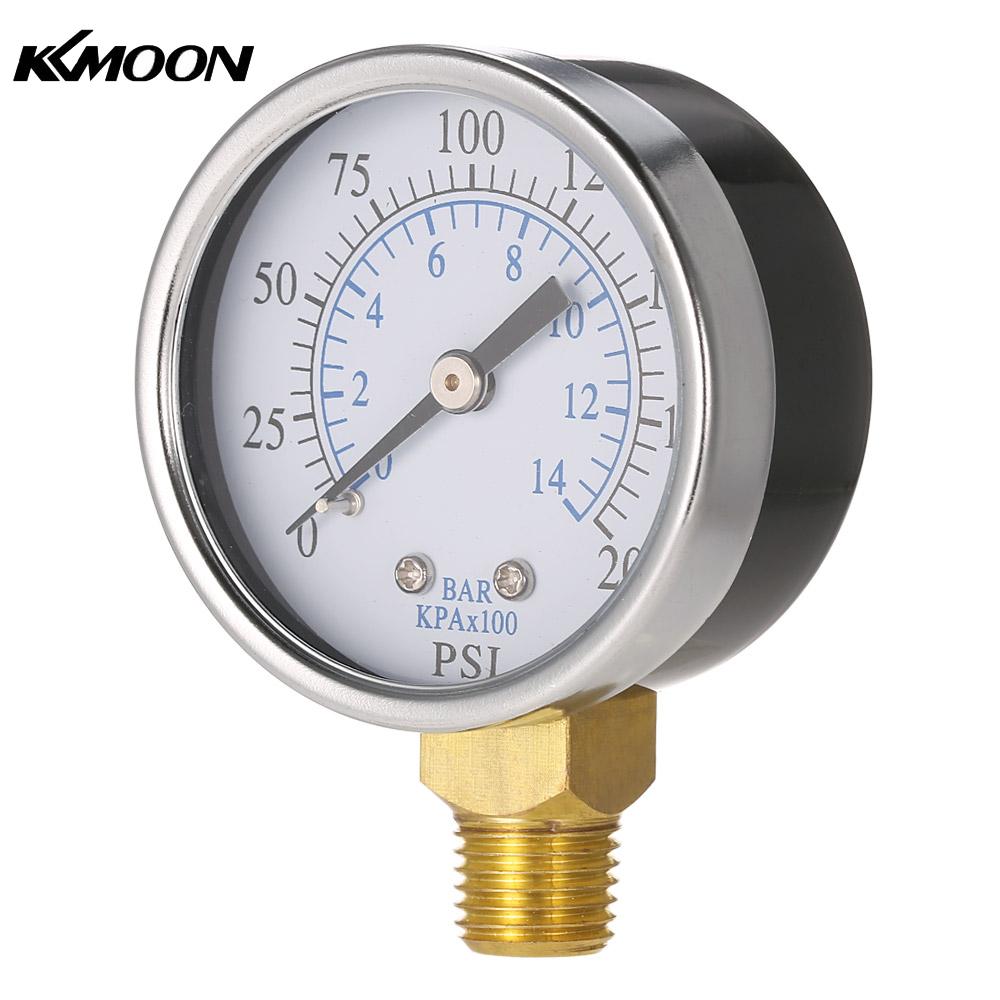 50mm 0~200psi 0~14bar Pool Filter Water Pressure Dial Hydraulic Pressure Gauge Meter Manometer 1 4 NPT Thread manometre pression
