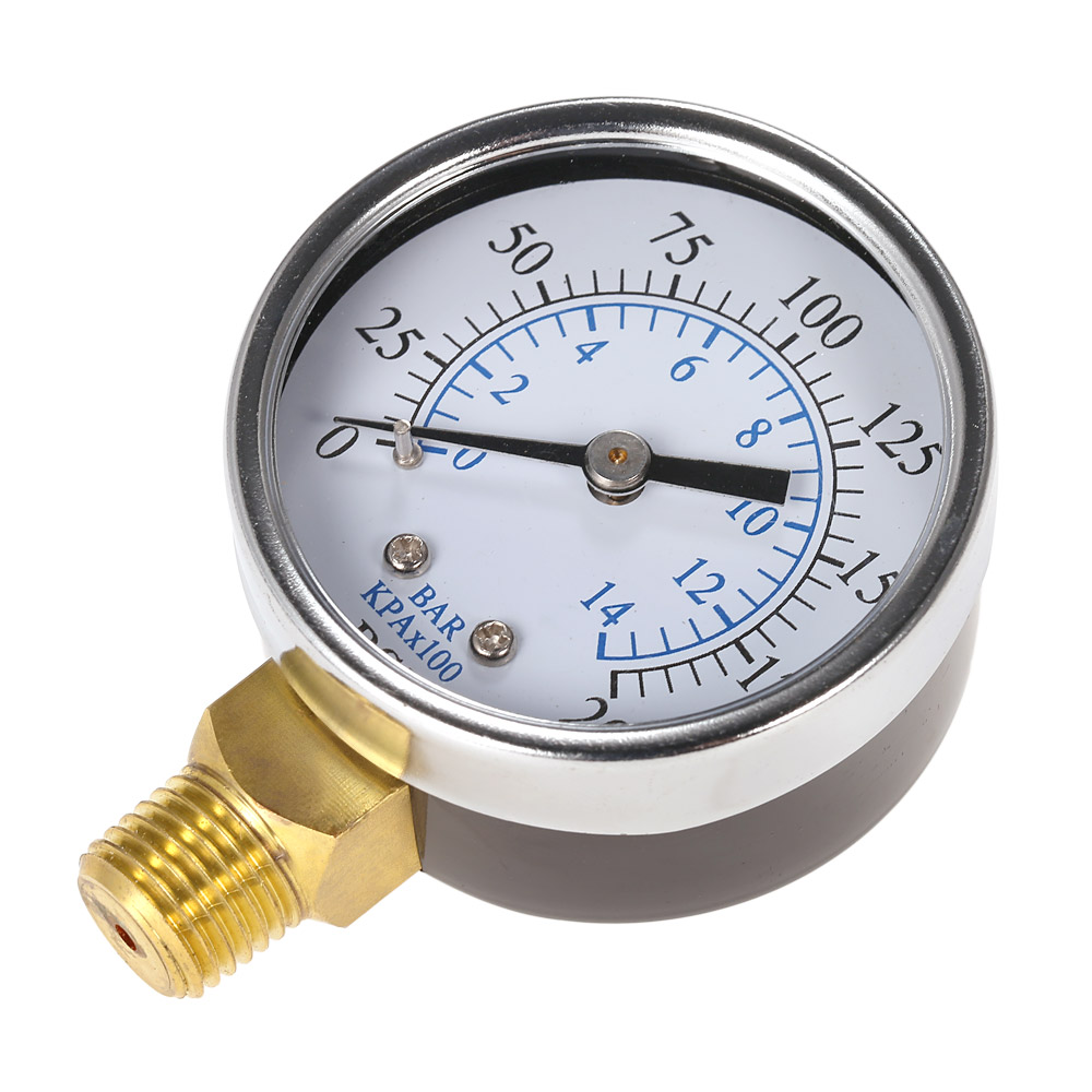 50mm 0~200psi 0~14bar Pool Filter Water Pressure Dial Hydraulic Pressure Gauge Meter Manometer 1 4 NPT Thread manometre pression