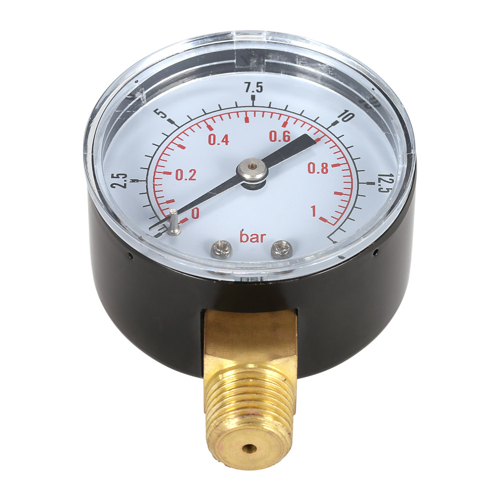 50mm manometer 0~15psi 0~1bar Water Pressure Dial Hydraulic Pressure Gauge Meter Manometer 1 4 NPT Thread manometre pression