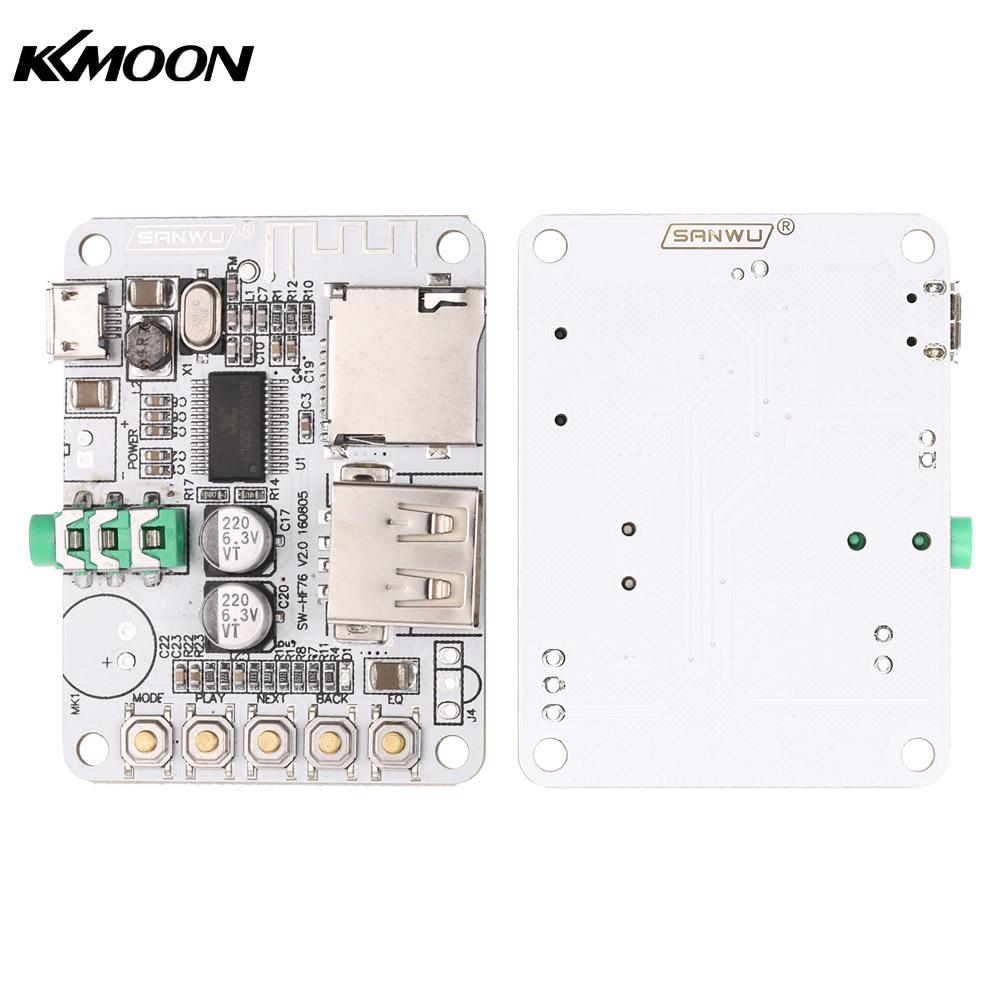 2.1 Audio Receiver Board Amplifier Module FM Radio Function TF Card Slot USB DC 5V Wireless Bluetooth