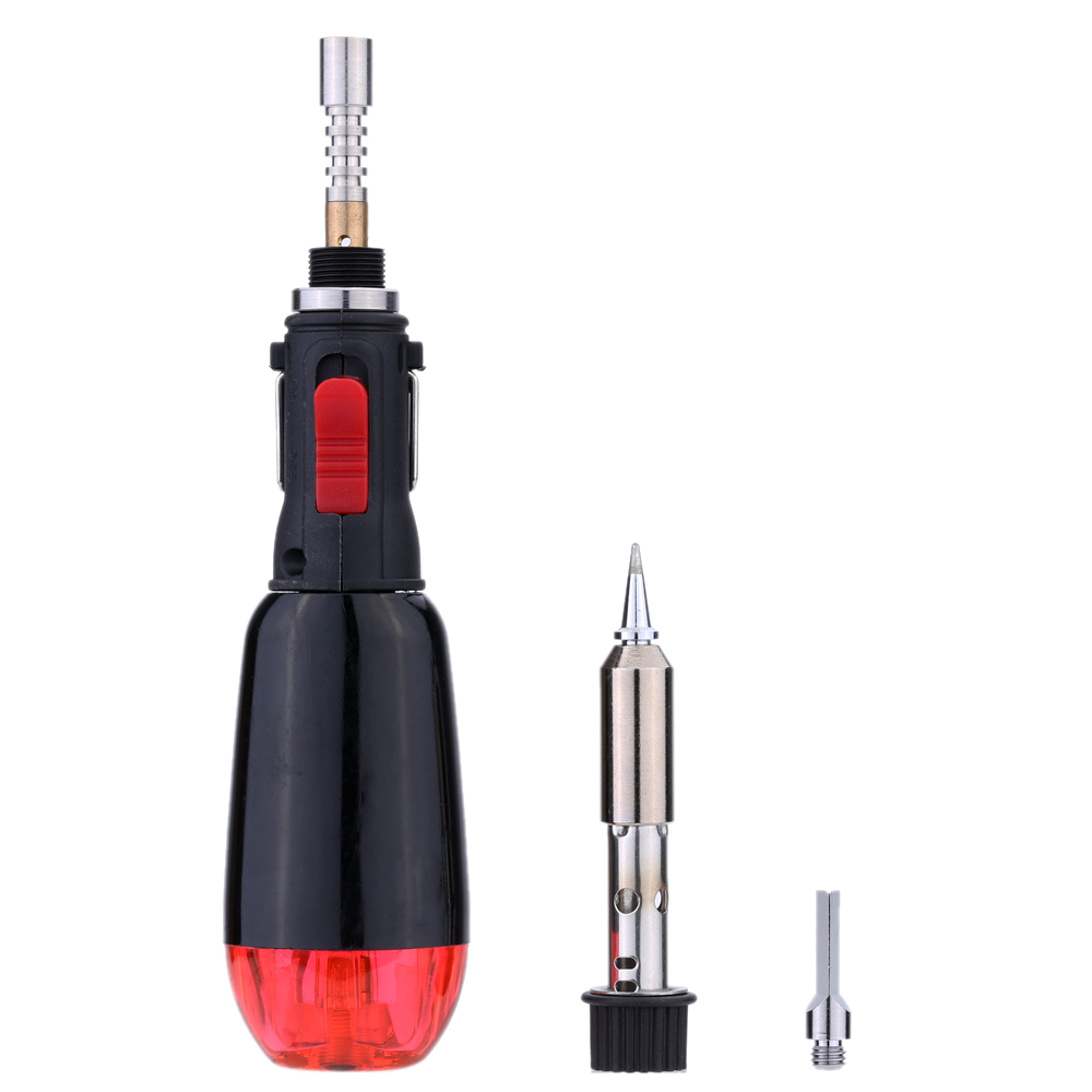 3 in 1 Pure Butane Gas Soldering Solder Iron Pen 12ml Temperature 1300 degrees Heat Gun Welding Equipment for Outdoor Repair