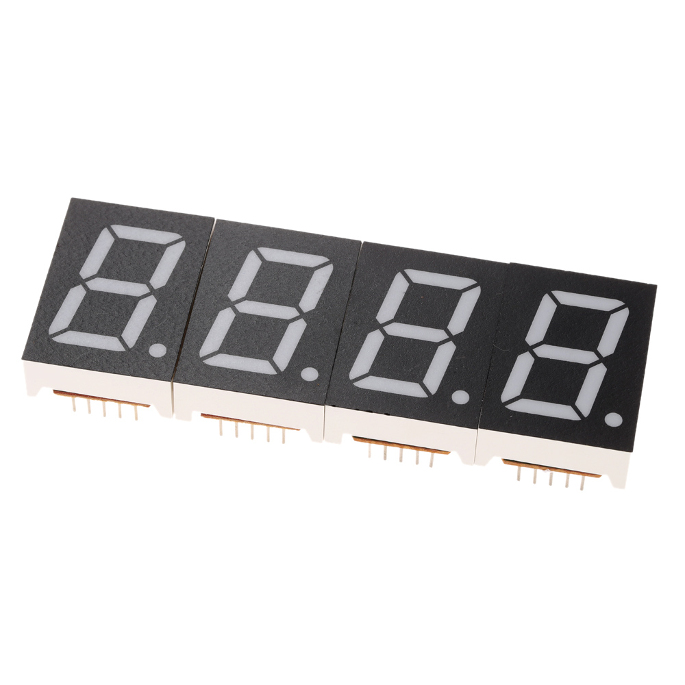 Compact 4 digit DIY Digital LED Clock Kit DIY Clock Accessory Light Control Temperature Date Time Display with Transparent Case