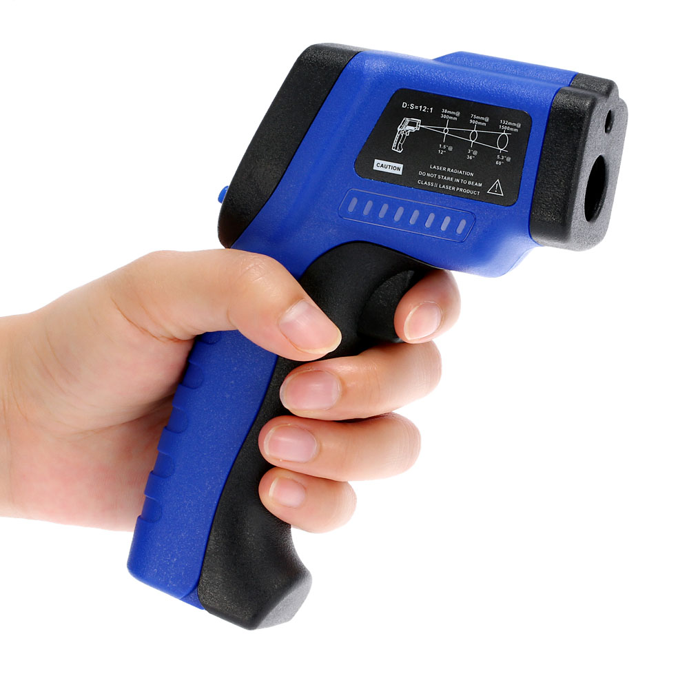 Handheld Non Contact Digital thermometer LCD Laser IR Infrared Thermometer Temperature Tester termometro Pyrometer 50C~420C
