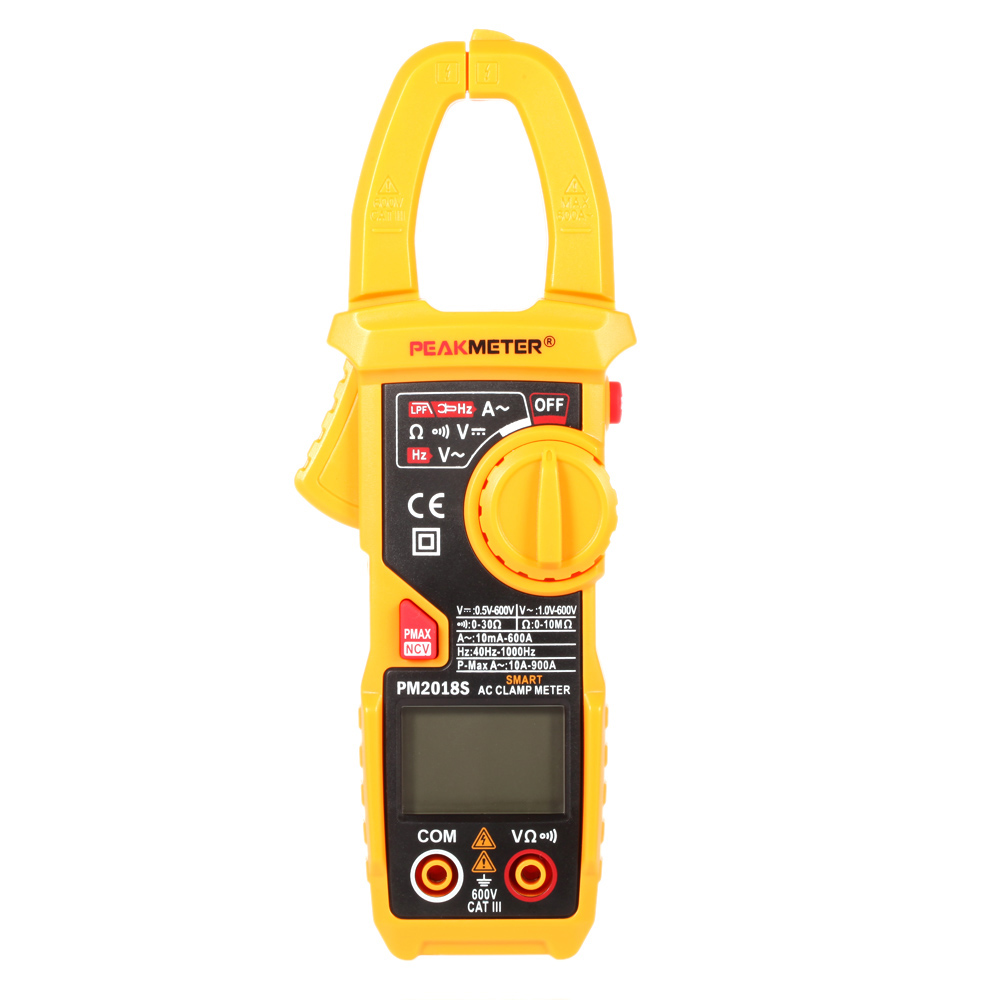 Smart Electrician Diagnostic tool Digital AC Current Tongs Clamp Meter LCD Multimeter Voltage Resistance Continuity Measurer