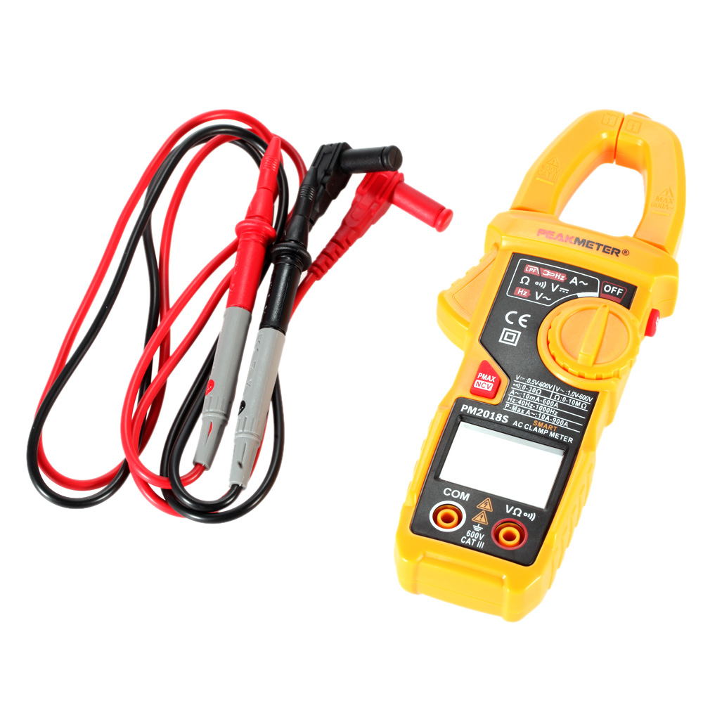 Smart Electrician Diagnostic tool Digital AC Current Tongs Clamp Meter LCD Multimeter Voltage Resistance Continuity Measurer