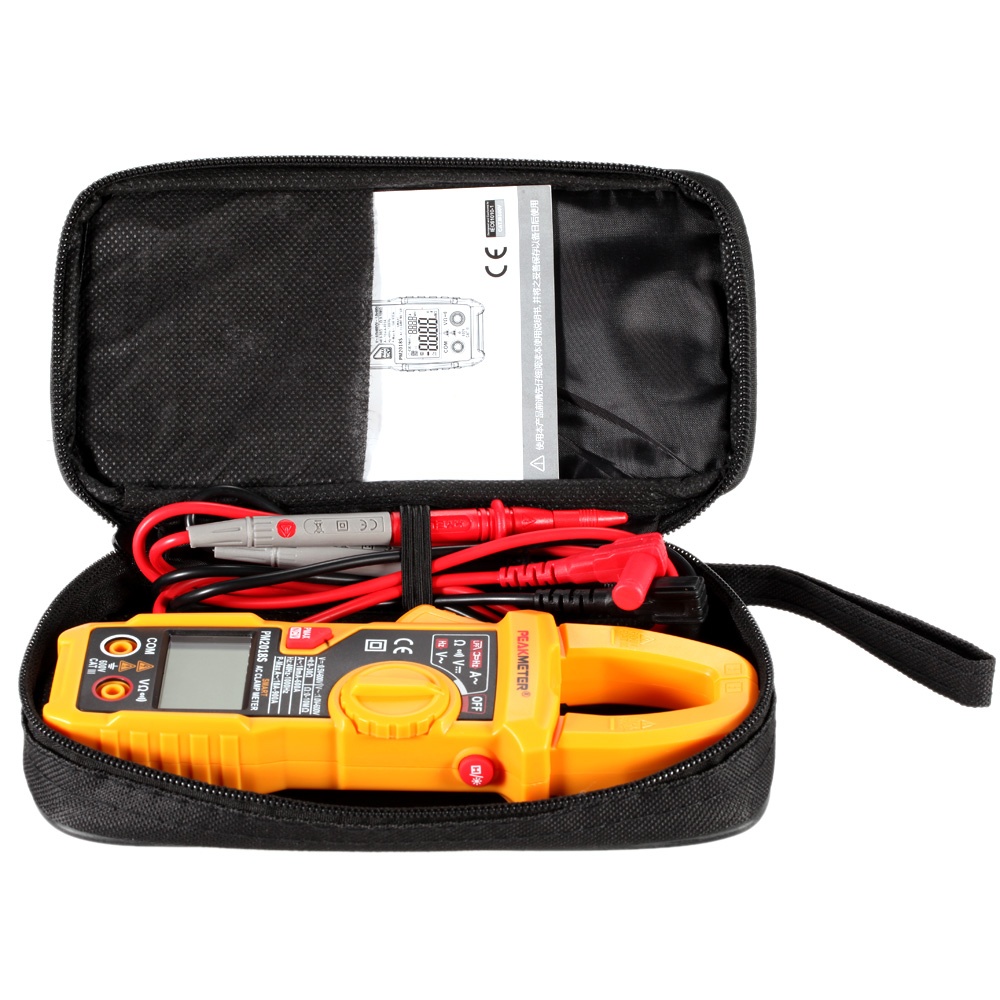 Smart Electrician Diagnostic tool Digital AC Current Tongs Clamp Meter LCD Multimeter Voltage Resistance Continuity Measurer