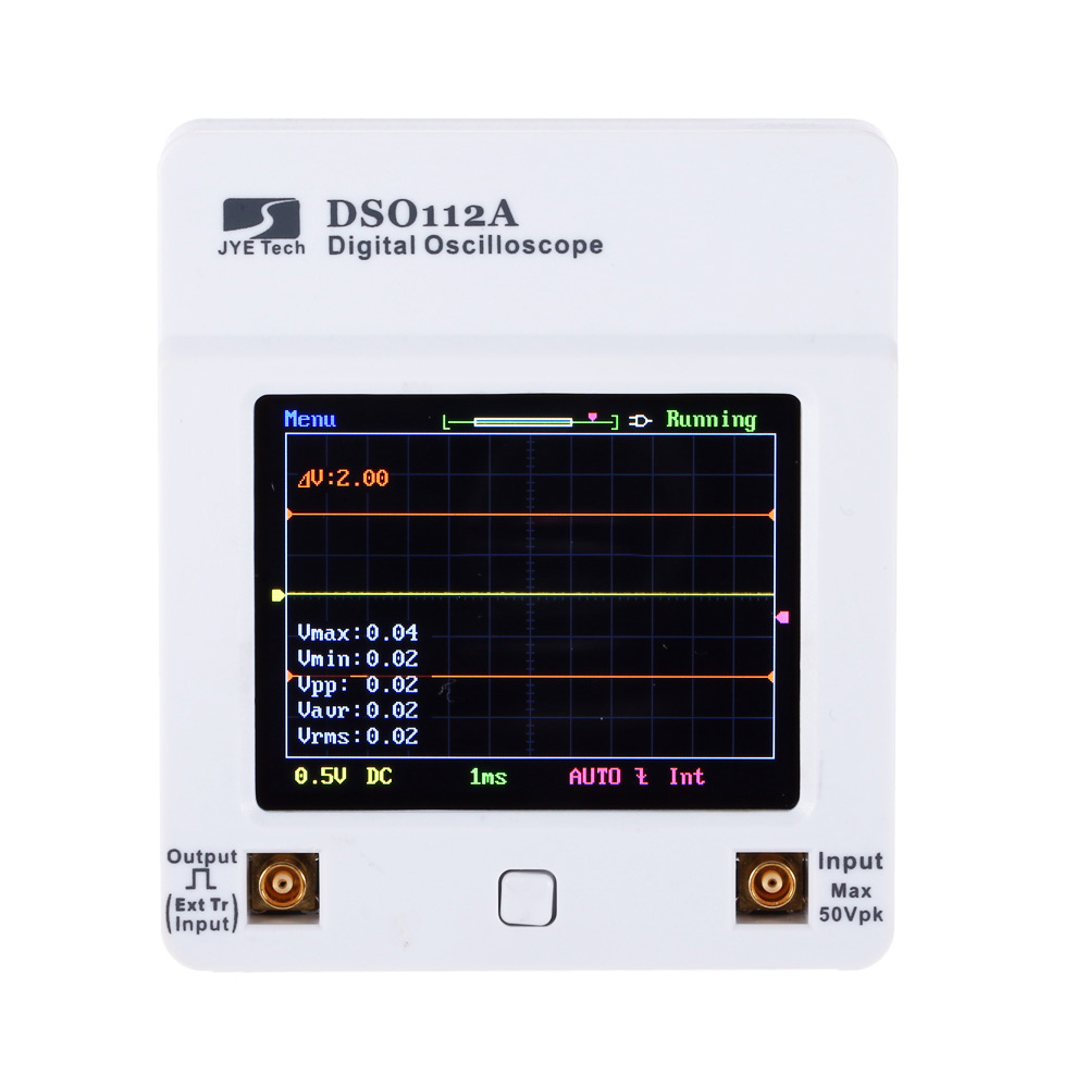 Portable Touch Screen Mini Digital Oscilloscope DSO 112A TFT USB Oscilloscope Interface 2MHz 5Msps