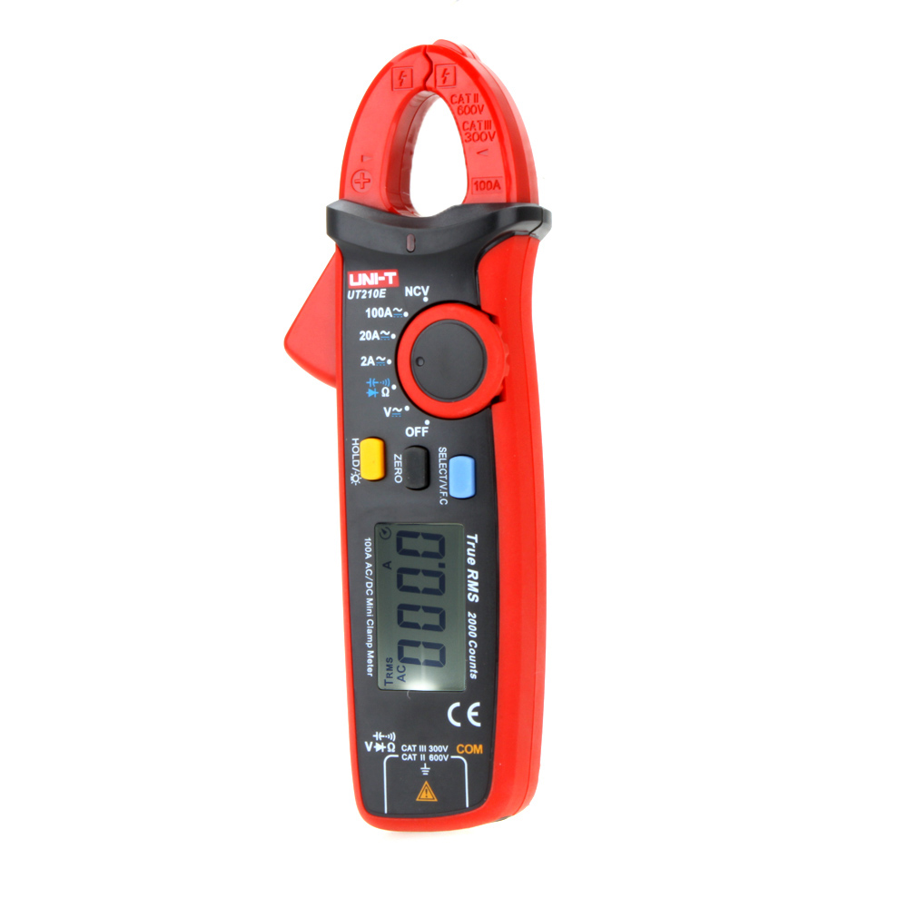 UNI T UT210E True RMS AC DC Mini Clamp Meters Multimeter Current tongs w Capacitance Tester Digital Earth Ground Megohmmeter