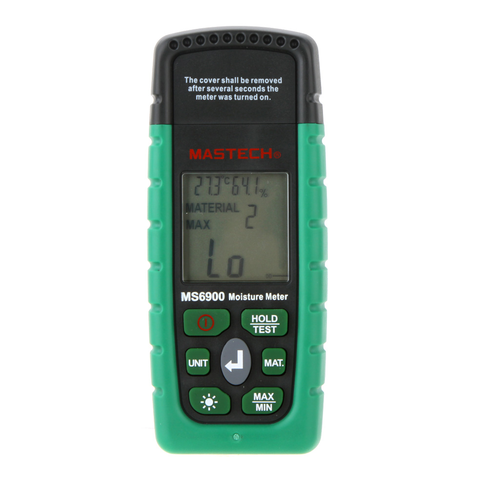 Mastech MS6900 higrometre Mini Digital Moisture Meter Wood Lumber Concrete Buildings Humidity Tester with LCD Display