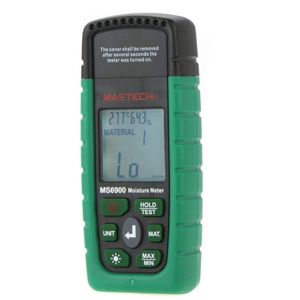 Mastech MS6900 higrometre Mini Digital Moisture Meter Wood Lumber Concrete Buildings Humidity Tester with LCD Display