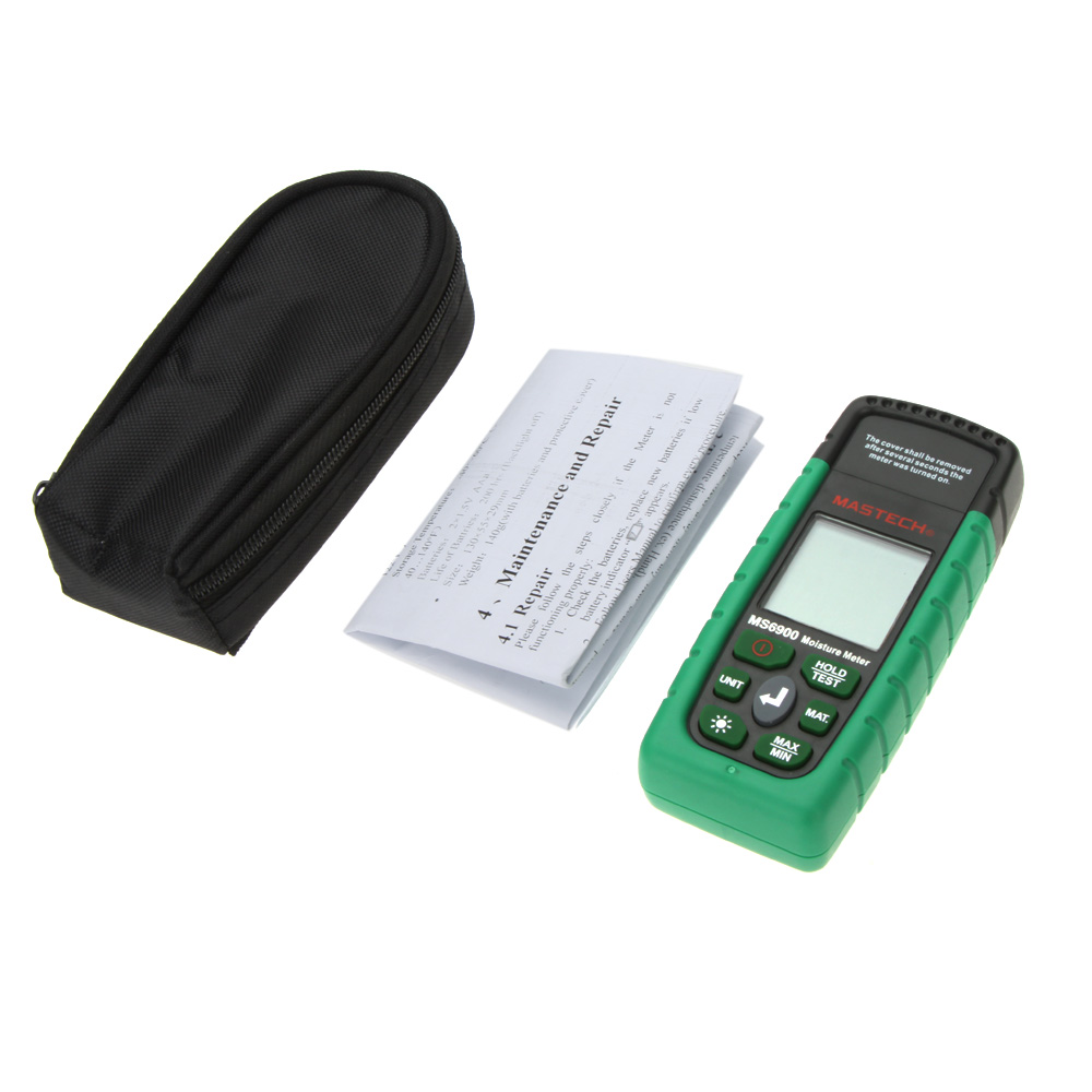 Mastech MS6900 higrometre Mini Digital Moisture Meter Wood Lumber Concrete Buildings Humidity Tester with LCD Display