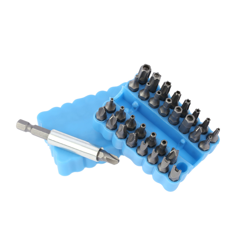 33pcs set Chrome Vanadium Steel Magnetic Screwdriver Head Set Professional Star Hex Spanner Torx Screwdriver Bit Set with Holder