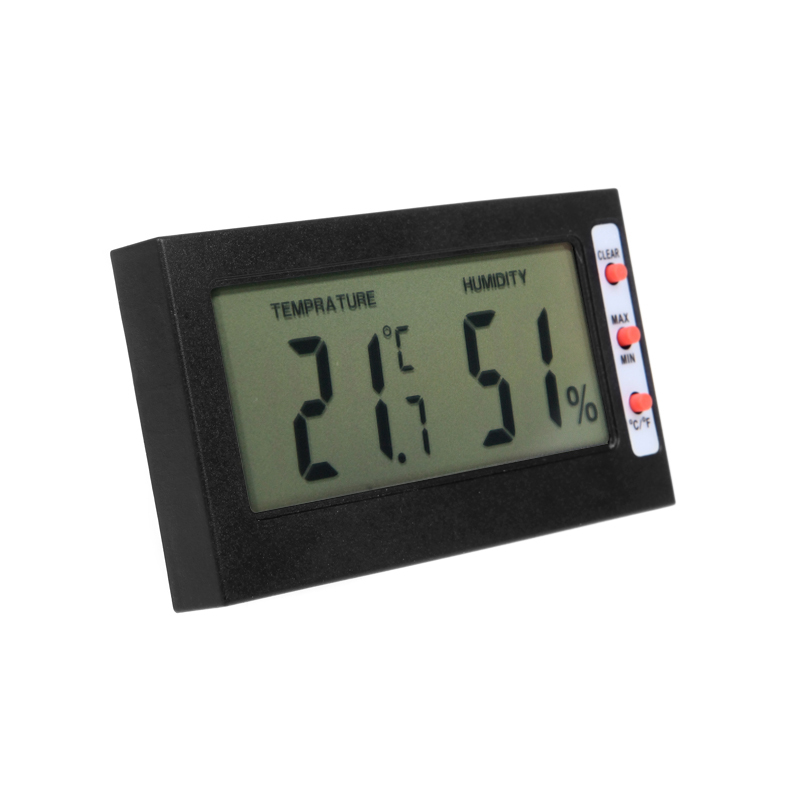 New Arrival Electronic Digital LCD C F Thermometer Hygrometer Max Min Memory Celsius Fahrenheit Thermostat Temperature Tester