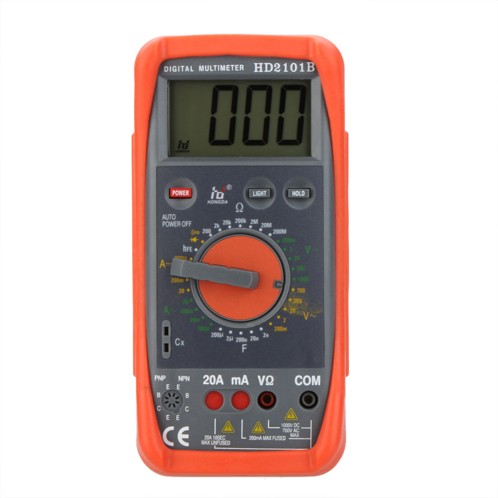 HD2101B Digital Multimeter DMM Ammeter Voltmeter Ohmmeter multimetros multimetr multitester medidor dijital multimetre digitale