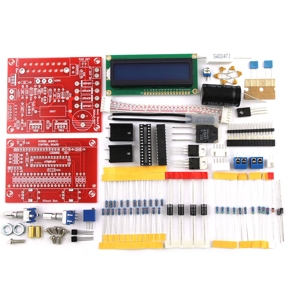 Adjustable DC Regulated Power Supply DIY Kit LCD Display Regulated Power KitShort circuit Current limit Protection 0 28V 0.01 2A