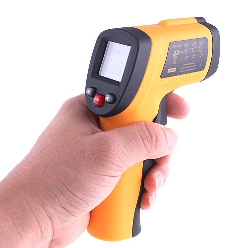 KKmoon Digital Infrared Thermometer Mini Themperature gauge Tester Pyrometer IR Laser Surface Body Forehead Point termometro Gun