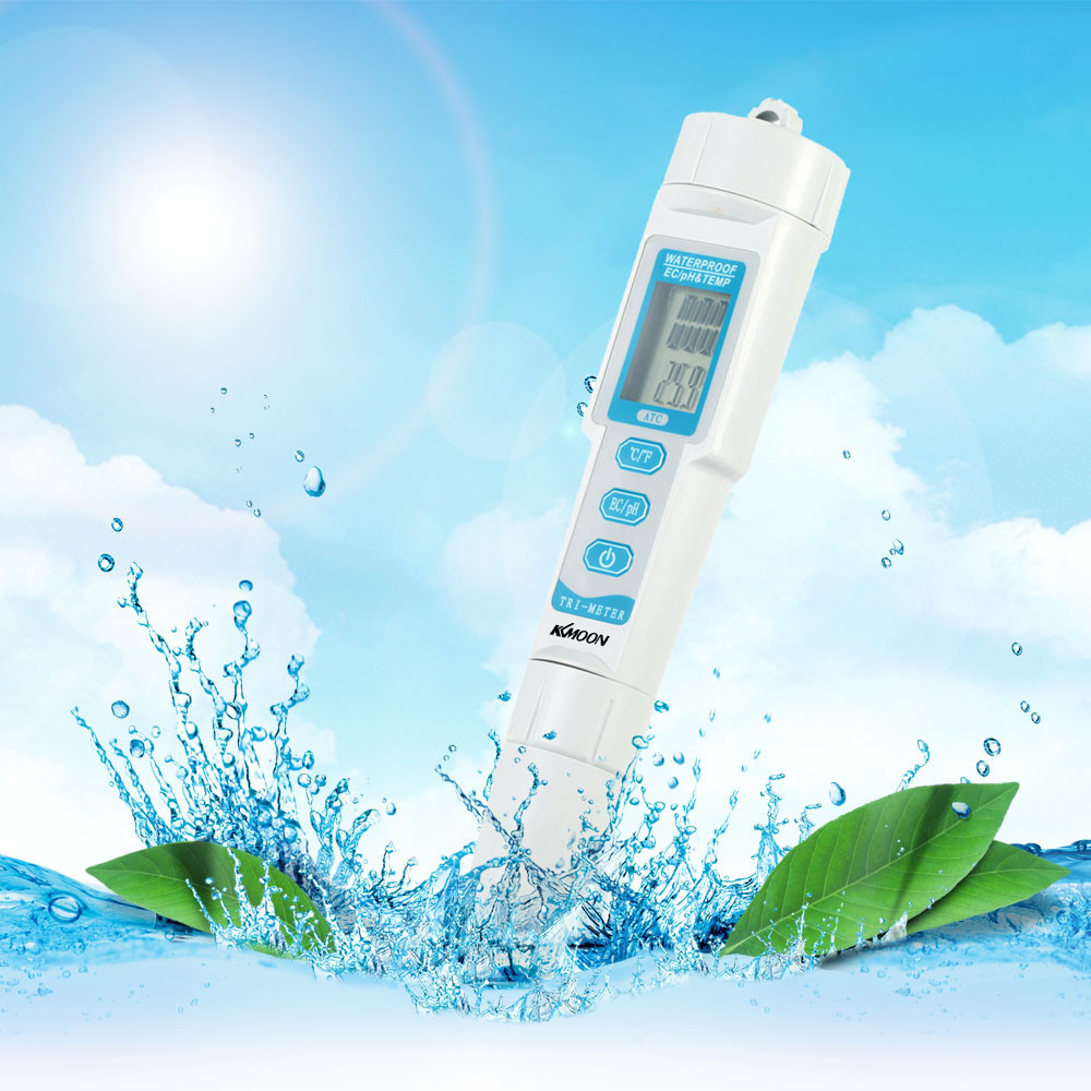 3 in 1 Water Quality Tester ph meter for aquarium Water Monitor Pen Type EC TEMP Meter Acidometer Drink Water Quality Analyser