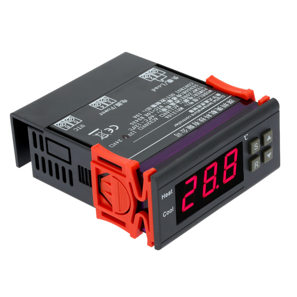 10A 12V Digital Temperature Controller thermal regulator Thermocouple with Sensor Temperature Instruments 40~120 Celsius Degree