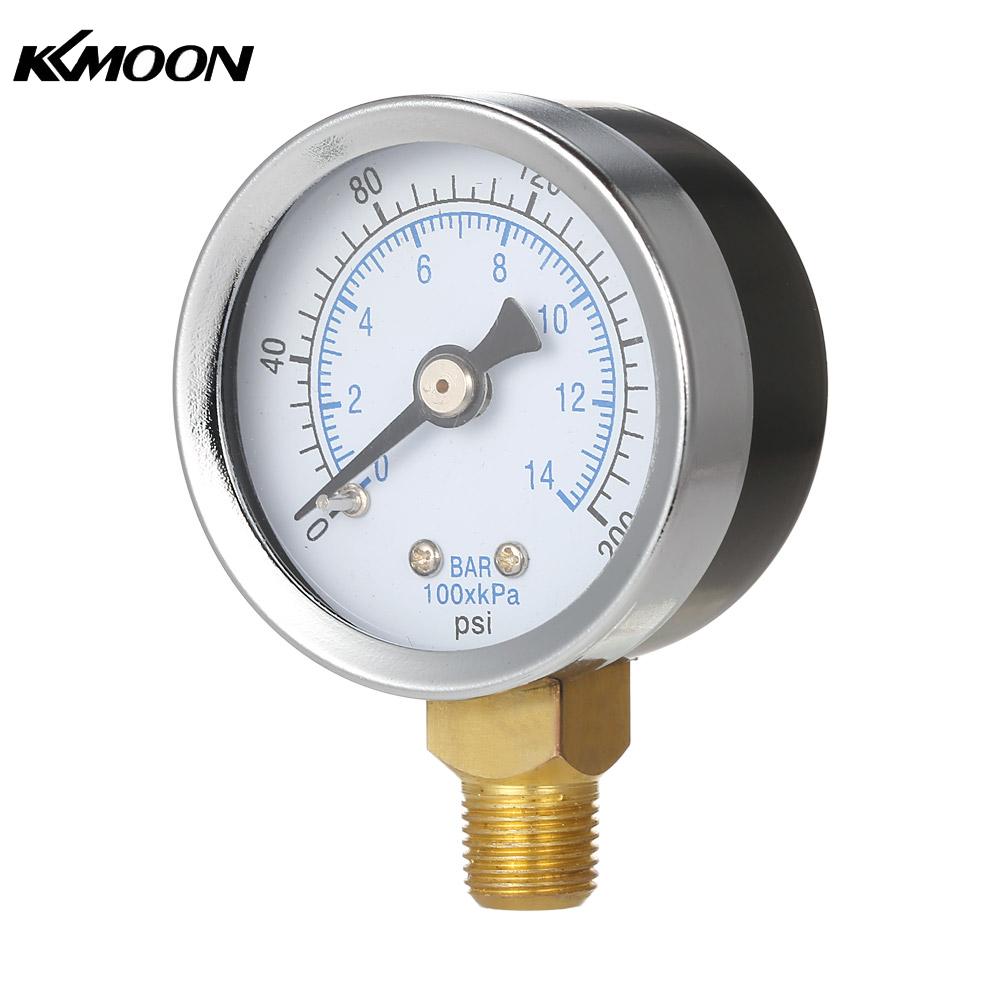 manometer Pool Filter Water Pressure manometre pression Pressure Gauge Meter Manometer 1 8 NPT Thread 40mm 0~200psi 0~14bar