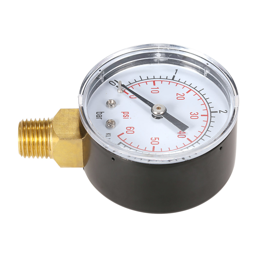 50mm manometer Pool Filter Water Pressure Dial Hydraulic Pressure Gauge manometre pression 1 4 BSPT Thread 0~60psi 0~4bar