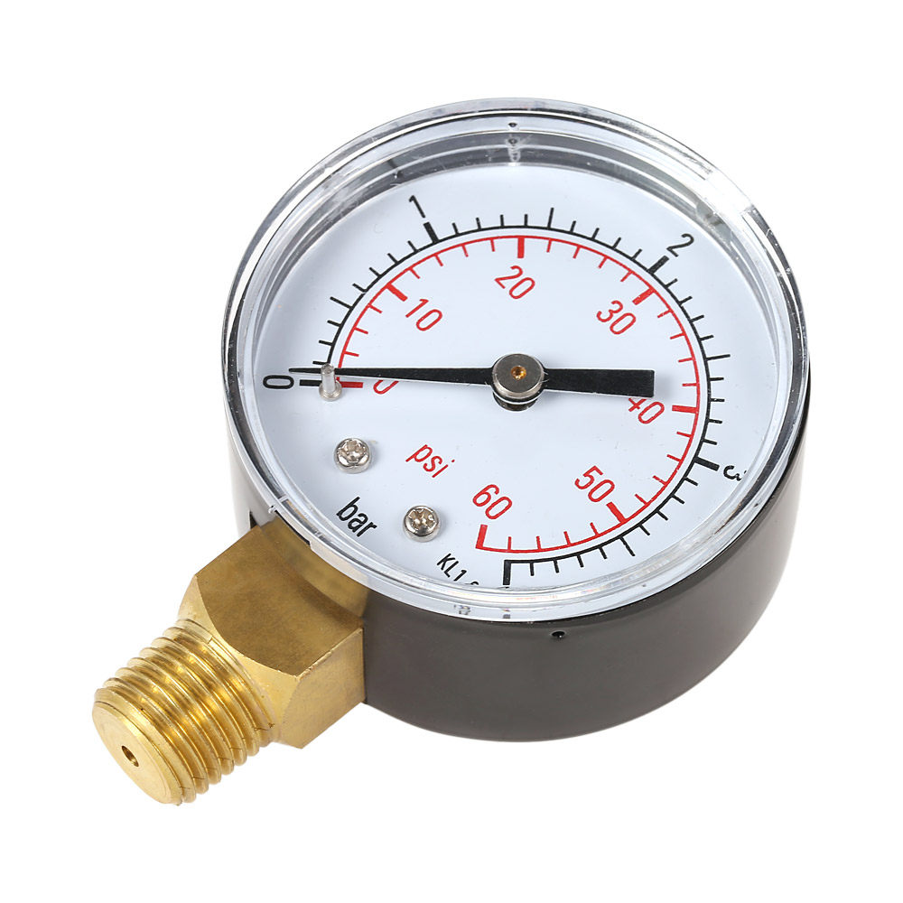 50mm manometer Pool Filter Water Pressure Dial Hydraulic Pressure Gauge manometre pression 1 4 BSPT Thread 0~60psi 0~4bar