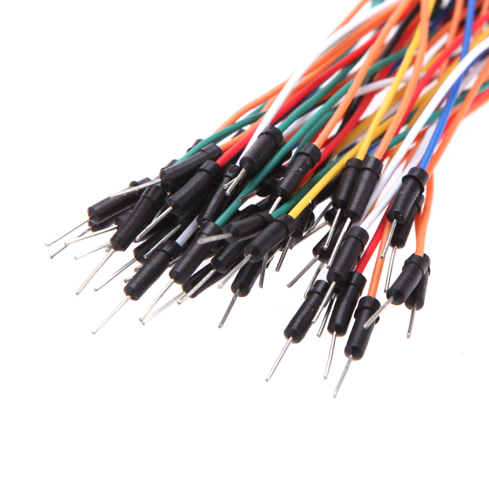 65pcs Jumper Wire Cables PCB Breadboard Wires Plug Bread Board Solderless Cable Tie Line Professional Jumper Line