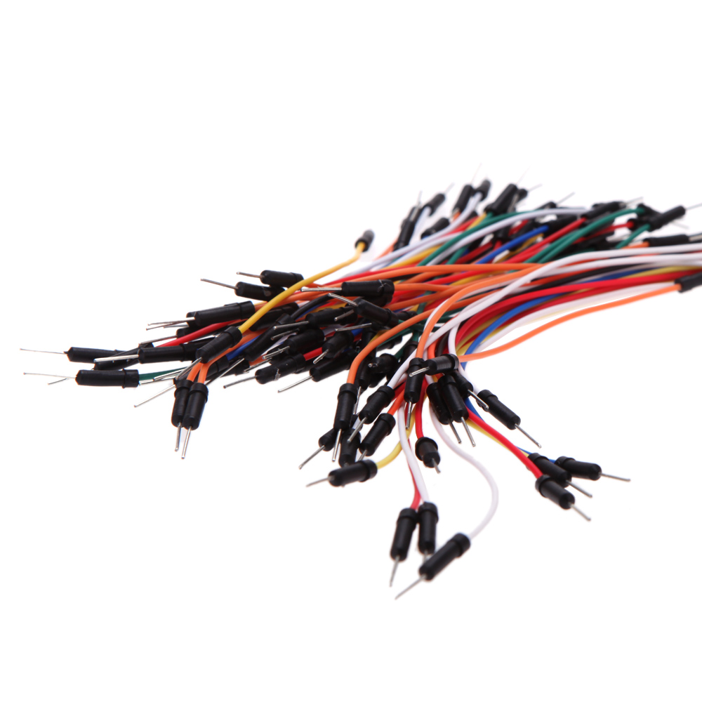 65pcs Jumper Wire Cables PCB Breadboard Wires Plug Bread Board Solderless Cable Tie Line Professional Jumper Line