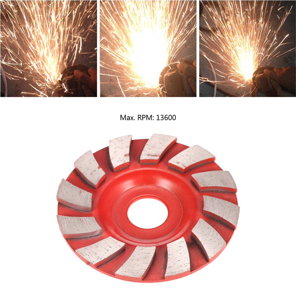 90mm 3.5 Diamond Segment Grinding Wheel Fan Shape Grinder Cup Concrete Granite Masonry Stone Ceramics Terrazzo Grind Disc