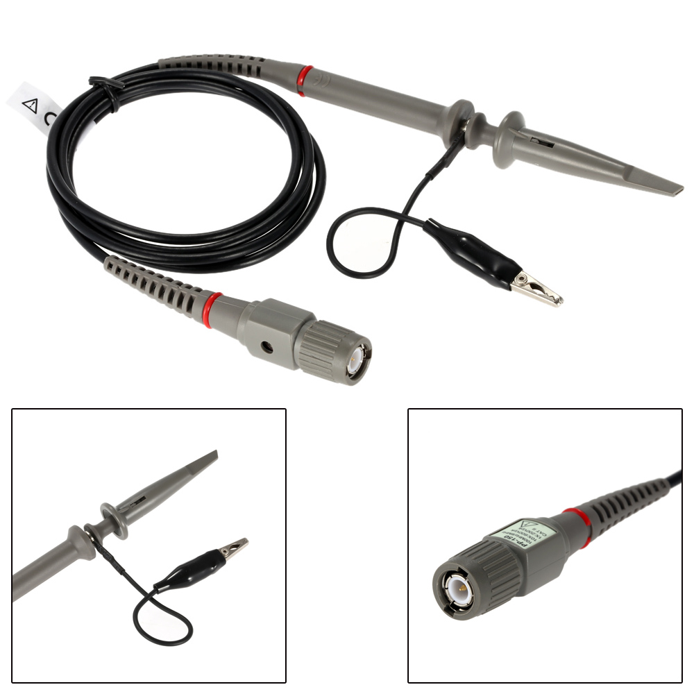 Hantek Max.600V DC 100MHz Oscilloscope Clip Probe Peak AC x1 x10 Oscilloscope Probe Digital Oscilloscope Accessories