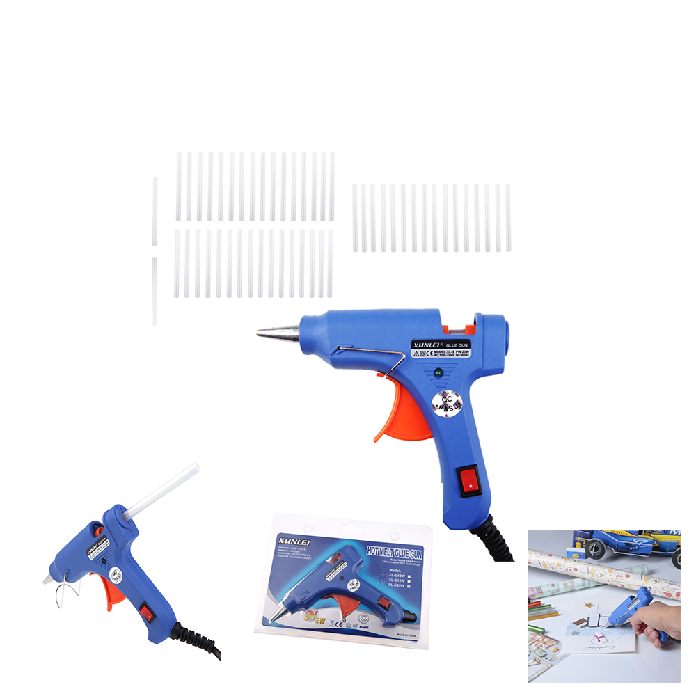 XL E20 20W Glue Gun Professional High Temp Heater Repair Heat tool with Free 50pcs Melt Glue Sticks