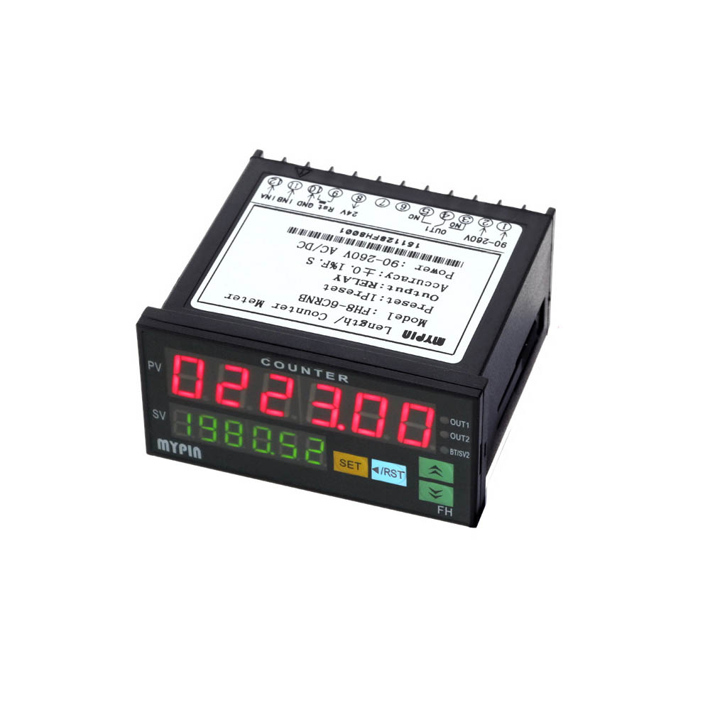 Digital Counter Mini Length Batch Meter 1 Preset Relay Output Count Meter Practical Length Meter 90 260V AC DC The Hours Machine