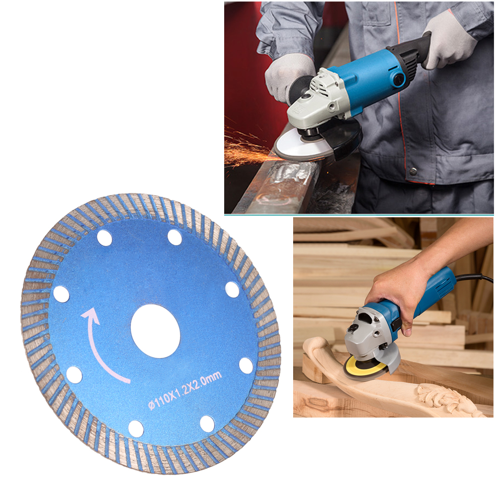 110x1.2x20mm Diamond Cutting Disc Saw Blade Continuous Turbo Rotary Tools mini Circular Saw Blades Cutting Discs Mandrel Cutoff