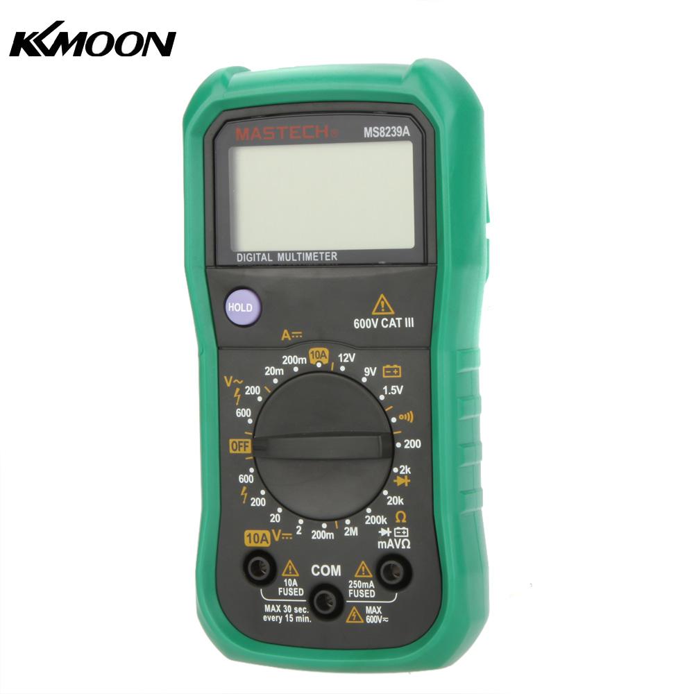 MASTECH MS8239A Mini Digital Multimeter DMM AC DC Voltmeter DC Ammeter Ohmmeter w Battery Test