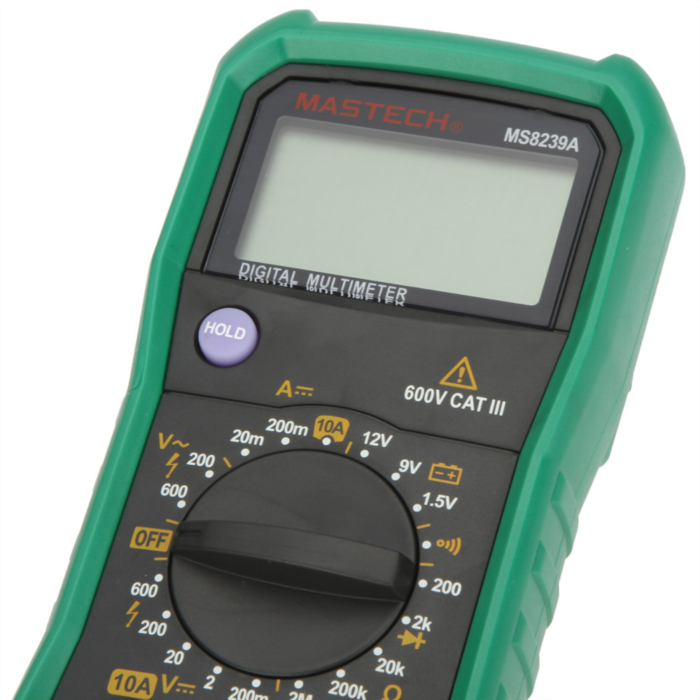 MASTECH MS8239A Mini Digital Multimeter DMM AC DC Voltmeter DC Ammeter Ohmmeter w Battery Test