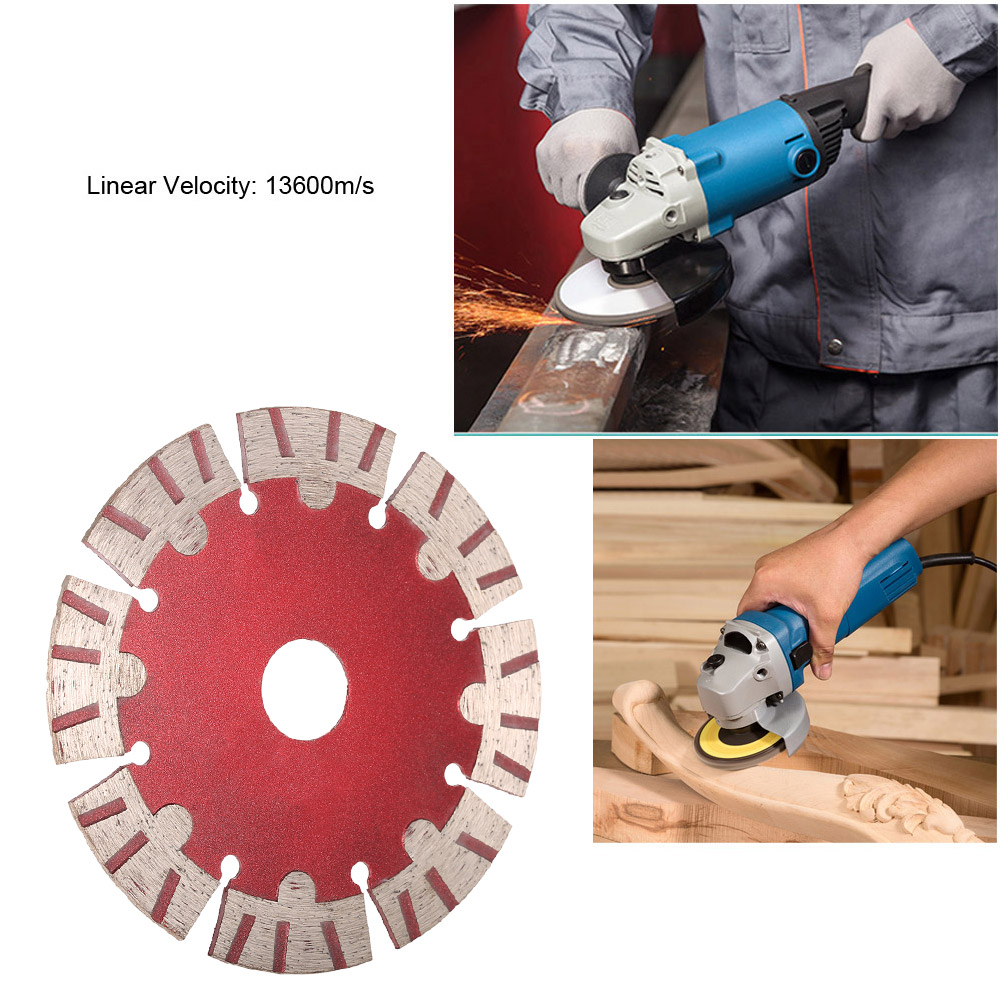 Diamond Saw Blade dremel rotary tool multitool saw blade Wall Cutting For Angle Grinder 114x1.8x20mm 5A Dry Cutting Segmented