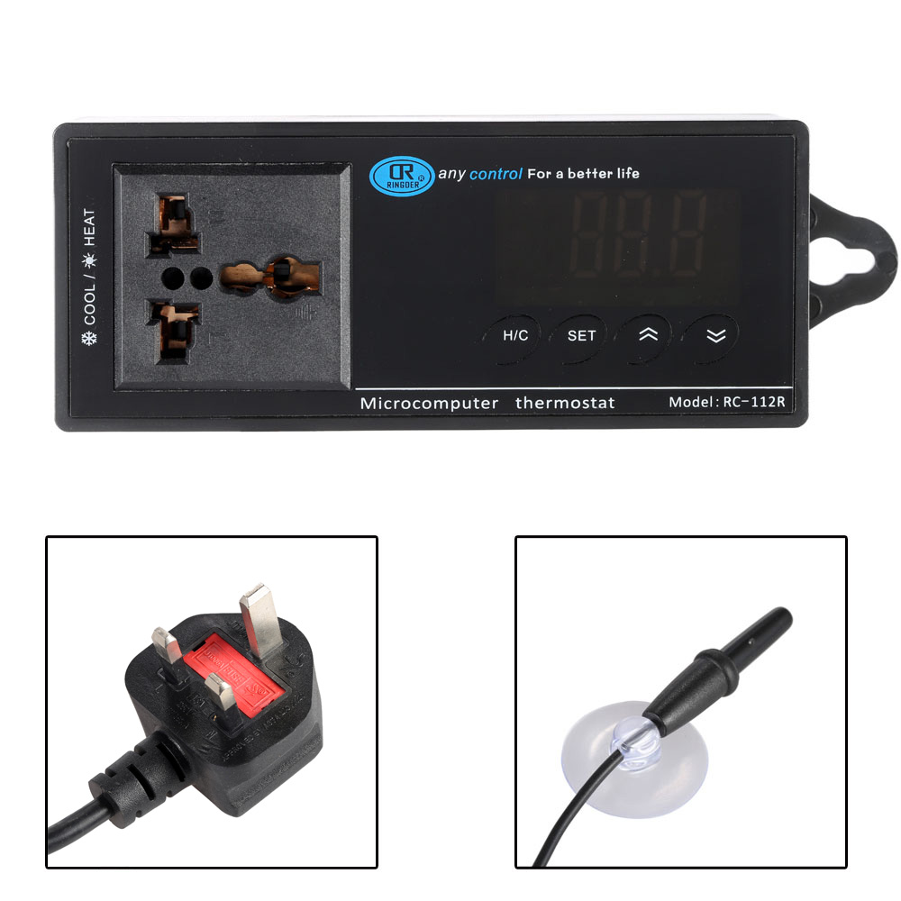 Digital thermometer Industrial thermal regulator Temperature Controller thermostat for Aquarium Incubator Reptile 40 110 degree