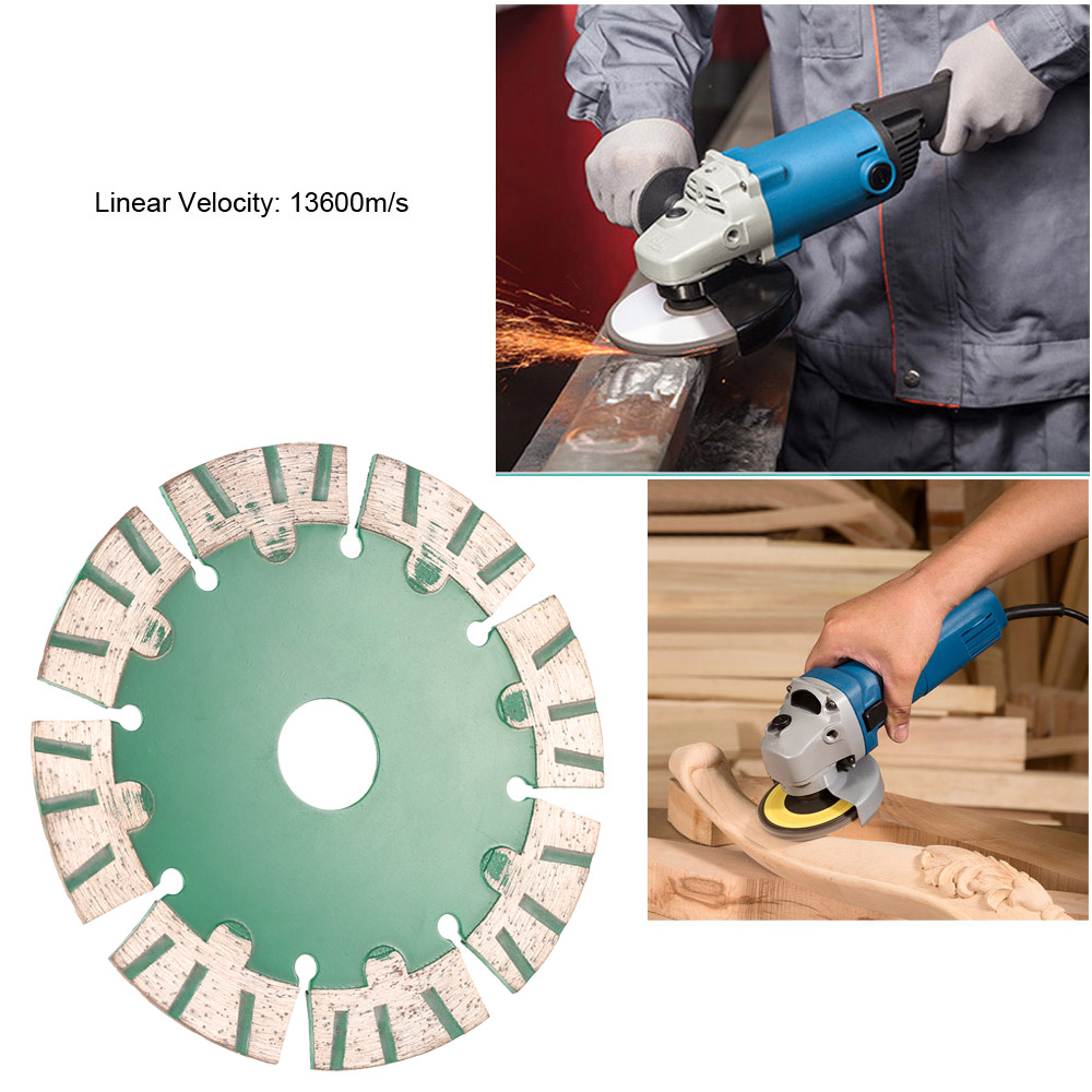 Diamond Saw Blade Granite Tile Grinder Discs Mandrel Cutoff Cutter Power tools multitool 114x2.0x20mm Dry Cutting Segmented