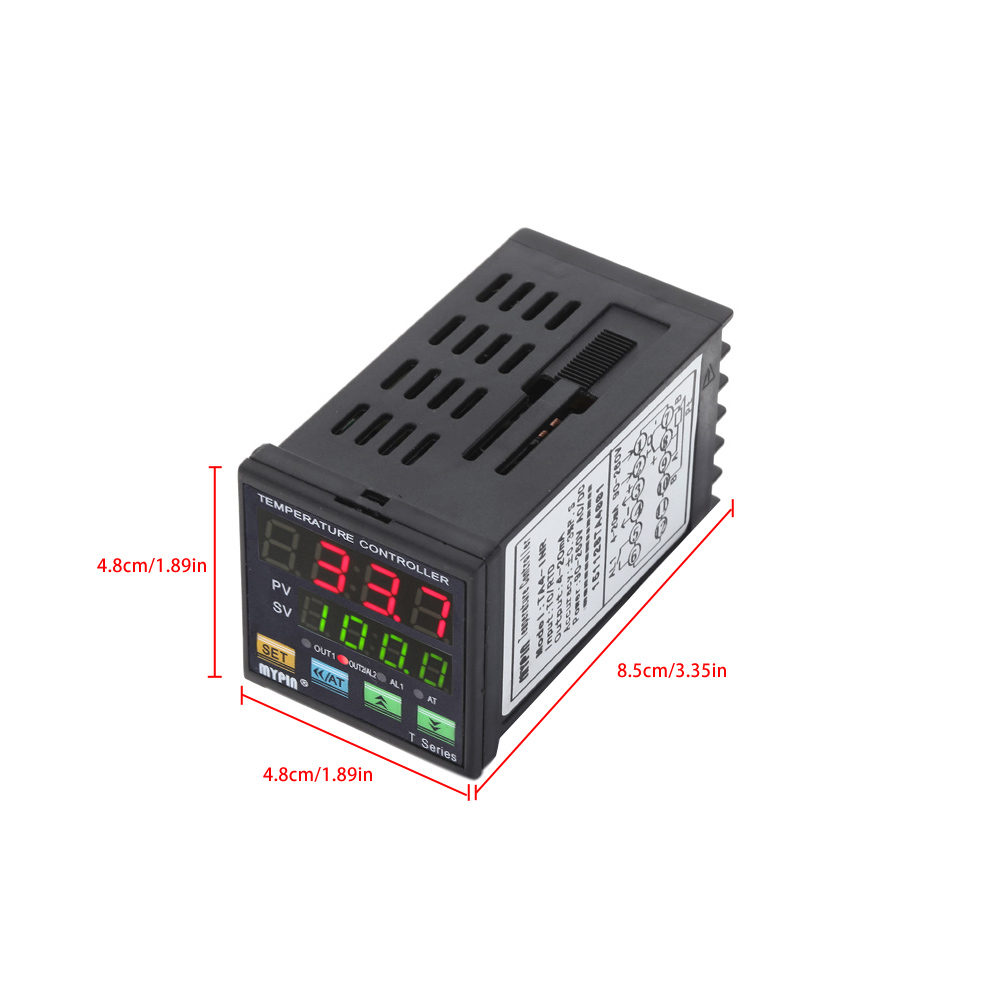 Digital Thermometer LED PID Temperature Controller Heat Cool Tool SNR TC RTD + SSR 25 DA Solid State Relay Module 24V 380V 25A