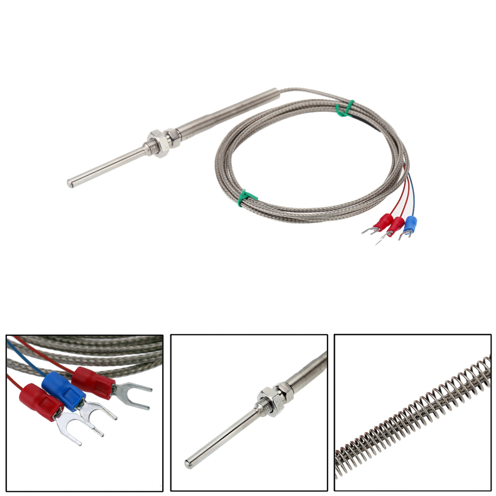 Mini Digital PID Temperature Controller LED Thermometer SNR TC RTD + Solid State Relay Module+ PT100 RTD Thermistor Sensor Probe