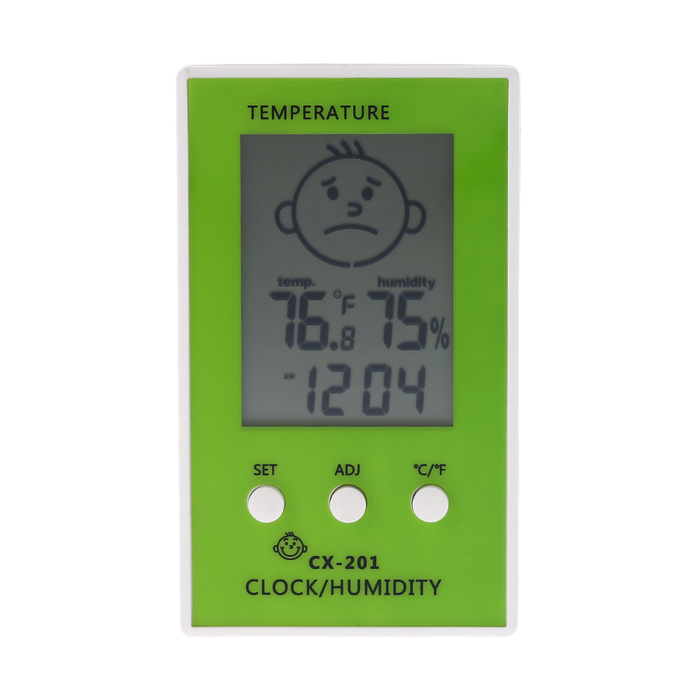 Clock Function Digital Thermometer Hygrometer lCD temperature gauge Temperature Humidity Measurement C F Comfort Level Display