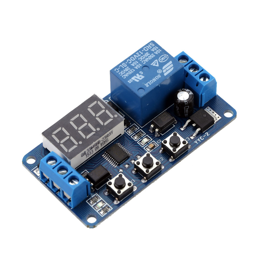 12V LED Display Timer Module Automation Digital Delay Timer Control Switch Relay Module