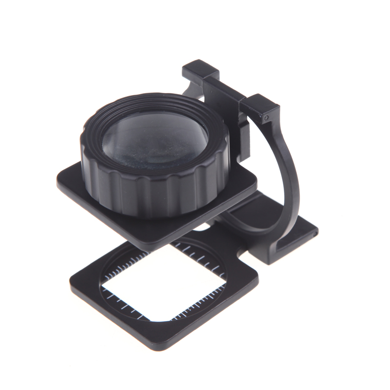 20X Foldable Magnifier Stand Measure Scale Loupe Magnifying Glass Portable Optical Instruments