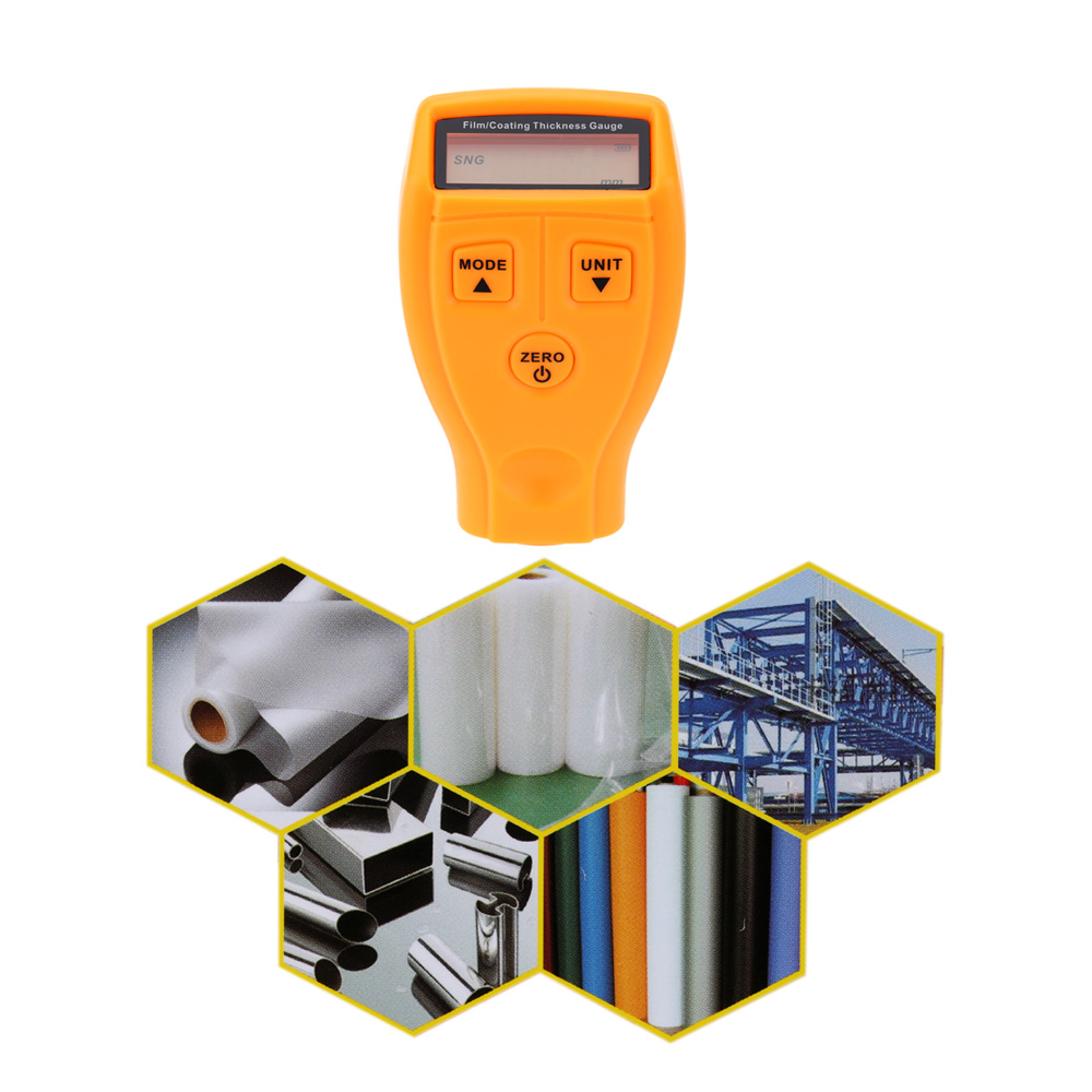 LCD Digital Coating Thickness Gauge Portable Paint Film Coating Measurement Feeler Gauge Thickness Measuring Device Range0 1.8mm