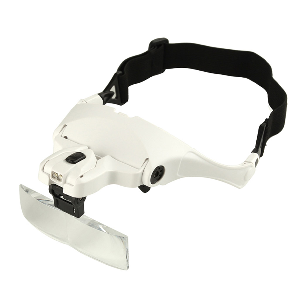 5 Lens1.0X 3.5X Adjustable Magnifier Headband Magnifying Glass with Light Multifunctional Loupe Optical Instruments