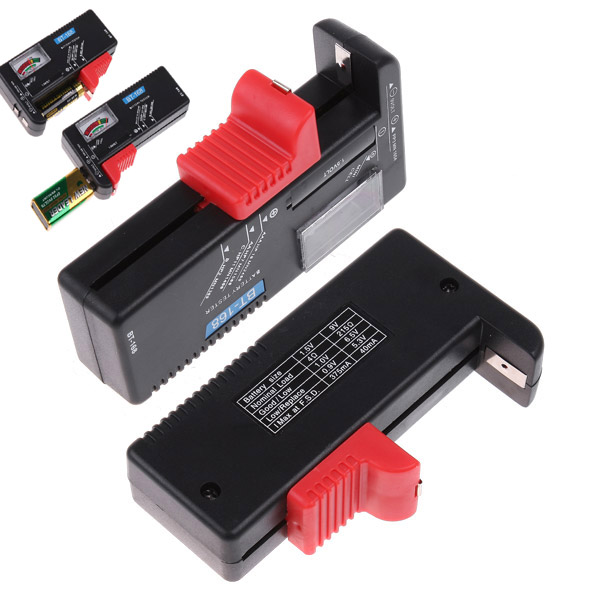 Professional Battery Tester Checker Useful Battery Diagnostic tool for 1.5V 9V Batteries