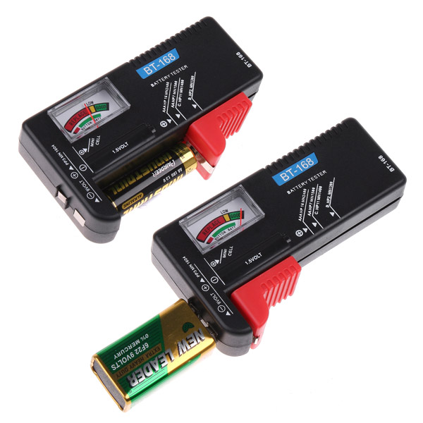 Professional Battery Tester Checker Useful Battery Diagnostic tool for 1.5V 9V Batteries