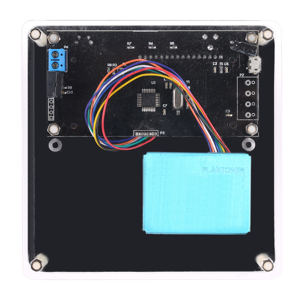 LCD Digital PM2.5 Air Quality Detector Sensor Module PM1.0 PM10 Sensor Temperature Humidity Measuring Environment Monitoring