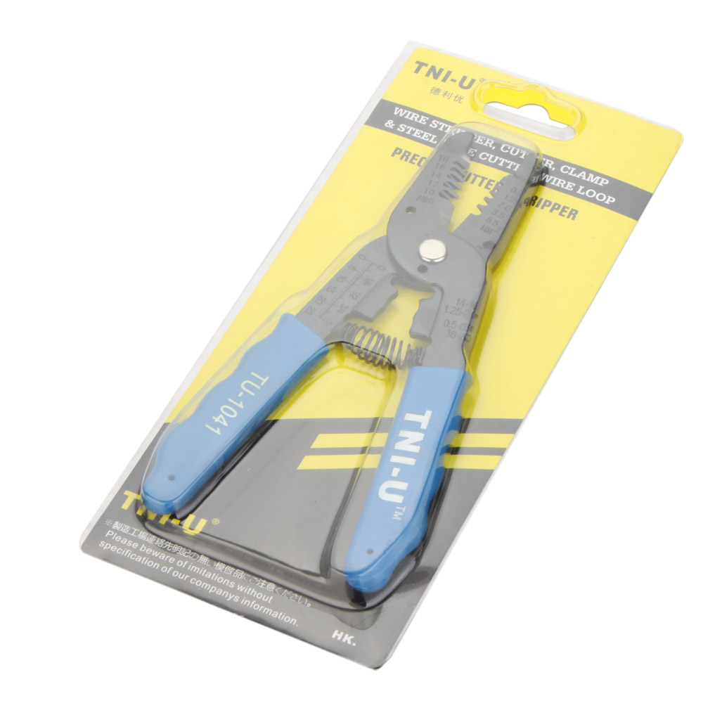 TU 1041 6.5 Precision Wire Cable Stripper Cutter Crimping Clamp Pliers Electrician Repair Tools Stripping Multi Crimping Tool