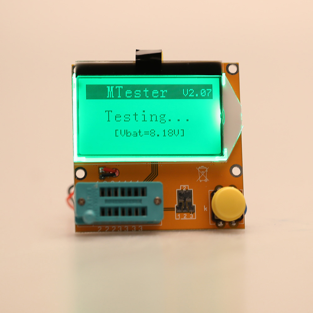 Multi functional LCD Backlight Transistor Tester Diode Triode Capacitance ESR Meter MOS PNP NPN LCR